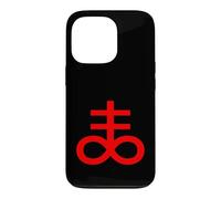 Custodia per iPhone 13 Pro Croce Leviatano Zolfo Nero Simbolo Magia Occulta Satanica