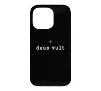 Custodia per iPhone 13 Pro Crociate di cavalieri templari medievali di Deus Vult