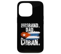 Custodia per iPhone 13 Pro Cuba Flag Pride DNA Cuban Husband Dad Love Proud Fathers Day