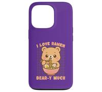 Custodia per iPhone 13 Pro Cute Bear ama il Ramen Kawaii Food Lover