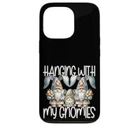 Custodia per iPhone 13 Pro Cute Bunny Gnome Easter Fun Graphic Hanging With My Gnomies