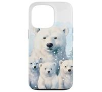 Custodia per iPhone 13 Pro Cute Christmas Polar Bear