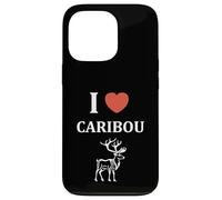 Custodia per iPhone 13 Pro Cute Funny caribous animals little simple i love caribou