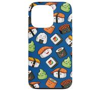 Custodia per iPhone 13 Pro Cute Kawaii Kids Womens Girls Cartoon Pattern Sushi Lover