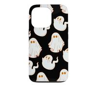 Custodia per iPhone 13 Pro Cute Spooky Ghost Pastel Goth Retro Groovy Halloween Black