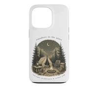 Custodia per iPhone 13 Pro Da qualche parte nel design della foresta lunare del falò