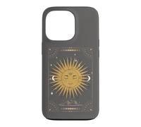 Custodia per iPhone 13 Pro Dark Academia Estetica Tarocchi Estetici Sole e Luna Nuvole