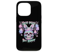 Custodia per iPhone 13 Pro Dead Inside But Hoppy Skull Bunny Pastel Goth Easter
