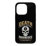 Custodia per iPhone 13 Pro Death Smiles Paramedic EMS Dark Humor Primo soccorritore