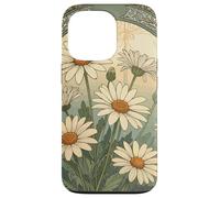 Custodia per iPhone 13 Pro Decorativo Daisy Bloom Art Nouveau Botanical