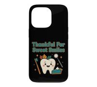 Custodia per iPhone 13 Pro Dentista del Ringraziamento - Grato per dolci sorrisi