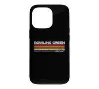 Custodia per iPhone 13 Pro Design a righe vintage Kentucky verde bowling
