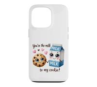 Custodia per iPhone 13 Pro Design con scritta "You're the Milk to My Cookie"