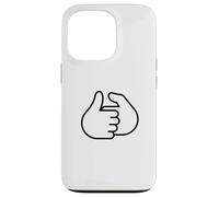 Custodia per iPhone 13 Pro Design divertente con scritta "Let's Have A Thumb War"