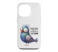 Custodia per iPhone 13 Pro Design divertente con uccellini piccioni e bugiardi