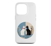 Custodia per iPhone 13 Pro Design retrò del cerchio di Harmony Cats