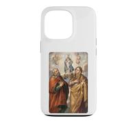 Custodia per iPhone 13 Pro Design vintage di San Gioacchino e Santa Anna, fede cattolica