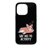 Custodia per iPhone 13 Pro Dì no all'attività Carino che dorme pigro Corgi EduEly