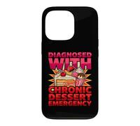 Custodia per iPhone 13 Pro Diagnosi divertente diagnosticata con emergenza cronica dessert