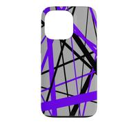 Custodia per iPhone 13 Pro Diagonal Dynamics Lilla-Viola e Nero