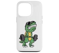 Custodia per iPhone 13 Pro Dinosauro T-Rex Short Arms Funny Weightlifting Dino T Rex