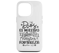 Custodia per iPhone 13 Pro Dios es nuestro amparo y fortaleza