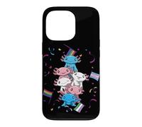 Custodia per iPhone 13 Pro Diritti Delle Persone Transgender Axolotl Queer Kawaii Lgbtq