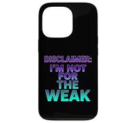 Custodia per iPhone 13 Pro Disclaimer I'm Not For The Deak Retro Synthwave Design