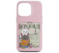 Custodia per iPhone 13 Pro Disney The Aristocats Marie Toulouse & Berlioz Bonjour