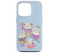 Custodia per iPhone 13 Pro Disney Winnie the Pooh Spring Easter Friendly Flower Faces