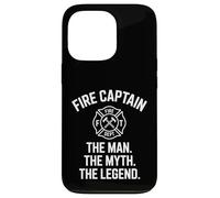 Custodia per iPhone 13 Pro Divertente capitano del fuoco The Man The Myth Legend Dicendo