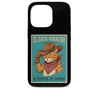 Custodia per iPhone 13 Pro Divertente cappello da cowboy gatto Meowdy Western Country Rodeo Style