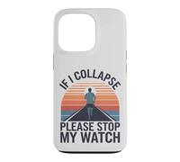 Custodia per iPhone 13 Pro Divertente correre se collasso, per favore fermate il mio orologio Runner Men