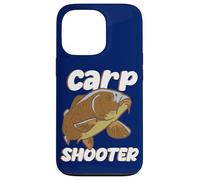 Custodia per iPhone 13 Pro Divertente Fish Hunter Carp Shooter Citazione Pesce D'acqua Dolce Fisher