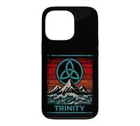 Custodia per iPhone 13 Pro Divertente nodo Trinity per gli amanti della natura mistica