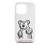 Custodia per iPhone 13 Pro Divertente orsetto con scritta "I Choose the Bear"