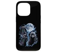 Custodia per iPhone 13 Pro Divertente Pigeon Moon Strano Meme maledetto Stupido Piccioni