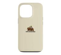 Custodia per iPhone 13 Pro Divertente rana che cavalca l'orso questo è un meme indignazione