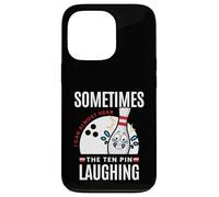 Custodia per iPhone 13 Pro Divertente regalo da bowling Sometimes I Hear Ten Pin Ridere
