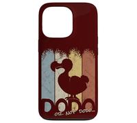Custodia per iPhone 13 Pro Divertente sagoma di uccello retrò vintage Dodo Or Not DoDo