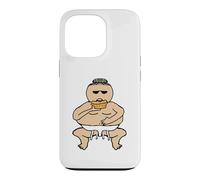 Custodia per iPhone 13 Pro Divertente Torta Grasso Mangiare Sumo