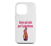 Custodia per iPhone 13 Pro Divertenti Frasi Natale Panettone Amanti Dolce