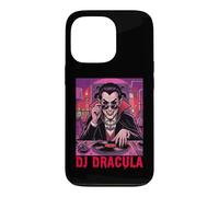 Custodia per iPhone 13 Pro DJ Dracula Vampire Disc Jockey Giradischi Vinili Spooky Spaventoso
