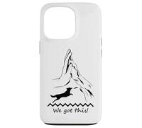 Custodia per iPhone 13 Pro Dog Dock Immersione zampa e mano Amore Cane Salto Nuoto