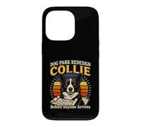 Custodia per iPhone 13 Pro Dog Park ridisegna il Collie prima che qualcuno arrivi amante dei cani