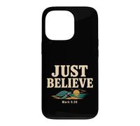 Custodia per iPhone 13 Pro Don't Be Afraid Just Believe Mark 5:36 Sea Turtle Faith