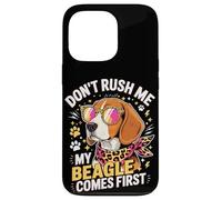 Custodia per iPhone 13 Pro Don't Rush Me My Beagle Comes First Dog Lover