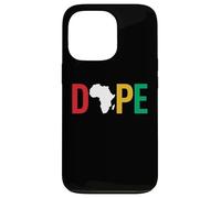 Custodia per iPhone 13 Pro Dope Africa Map Juneteenth Pan African Pride