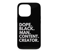 Custodia per iPhone 13 Pro Dope Black Man Content Creator Orgoglio afroamericano