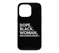 Custodia per iPhone 13 Pro Dope Black Woman Archeologo Archeologia afroamericana